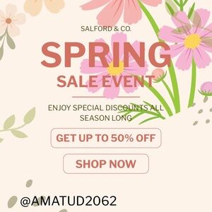 Salford & Co. Spring Sale Event Poster
